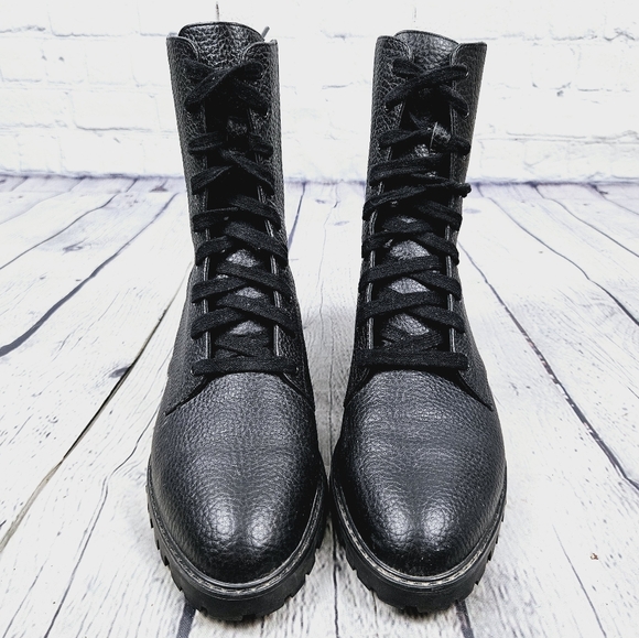 SENSO | Jackson laceup lugged sole moto combat boots - Picture 5 of 12